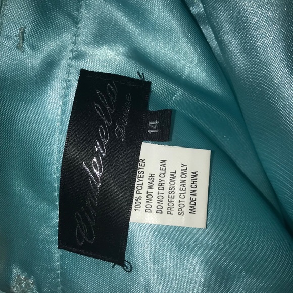 Light blue strapless prom/formal dress - Picture 8 of 8